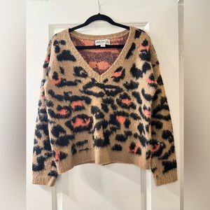 Wildfox preppy kitty tatum sweater in birch- small